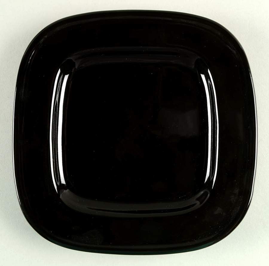 Quadrille Black (Earthenware) Square Salad Plate by Fitz and Floyd-1