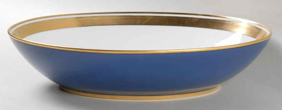 Renaissance Cerulean Blue (Japan) 10" Oval Vegetable Bowl by Fitz and Floyd-1