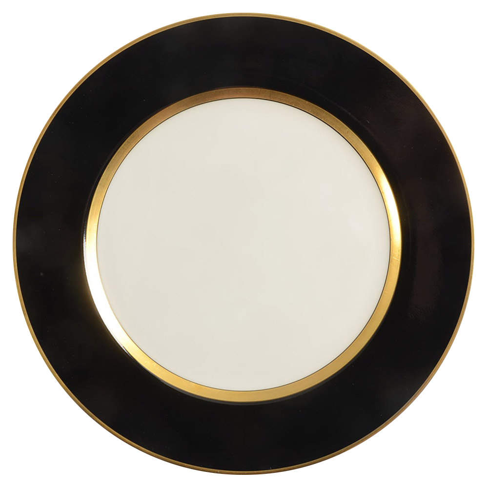 Renaissance Black On Buff Dinner Plate by Fitz and Floyd-1