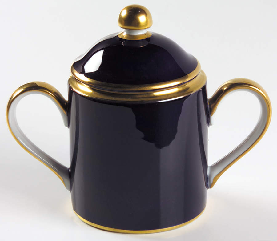 Renaissance Cobalt Blue (Japan) Sugar Bowl & Lid by Fitz and Floyd-1