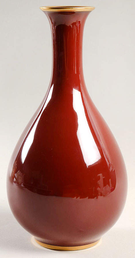 Renaissance Cinnabar 9" Vase by Fitz and Floyd-1