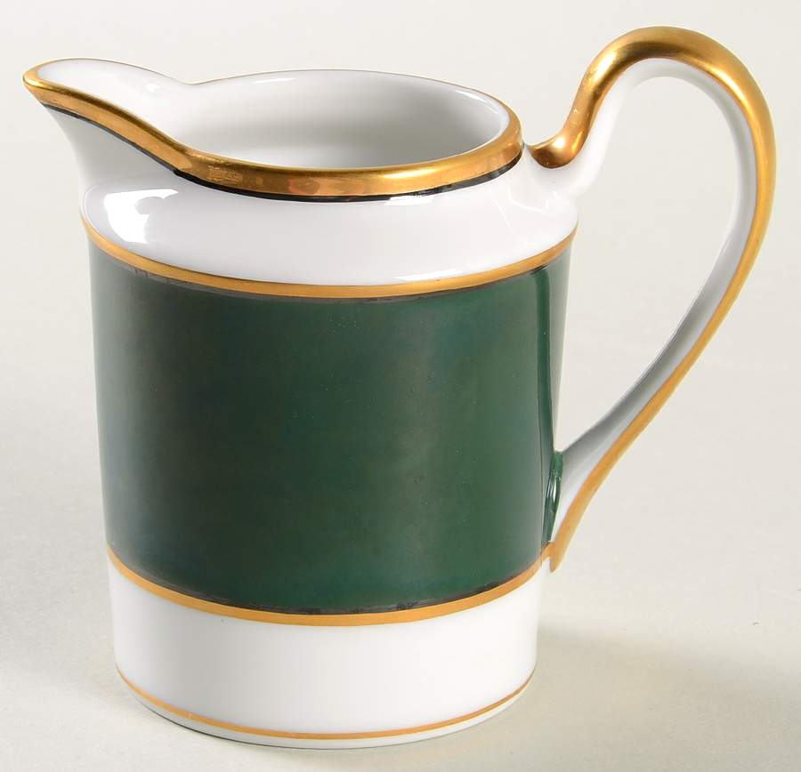Renaissance Dark Green Creamer by Fitz and Floyd-1