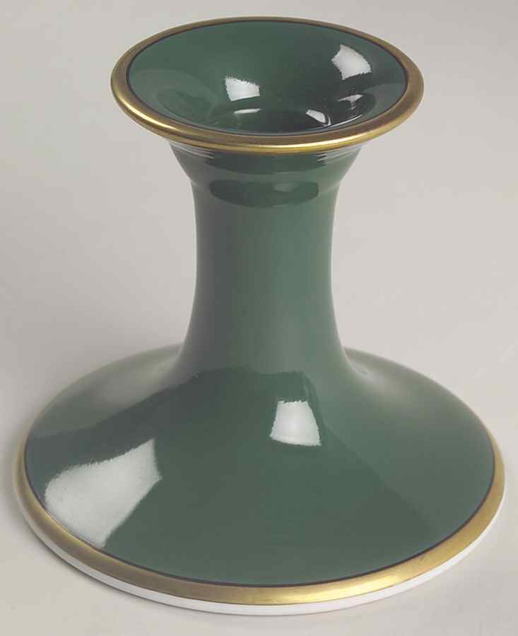Renaissance Dark Green 3" Candlestick by Fitz and Floyd-1