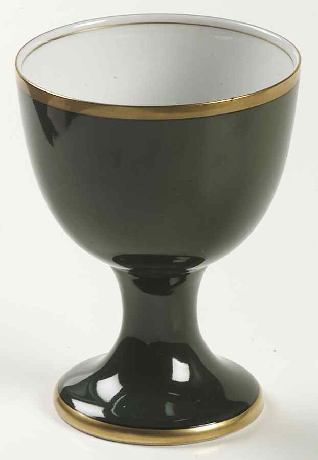 Renaissance Dark Green China Goblet by Fitz and Floyd-1