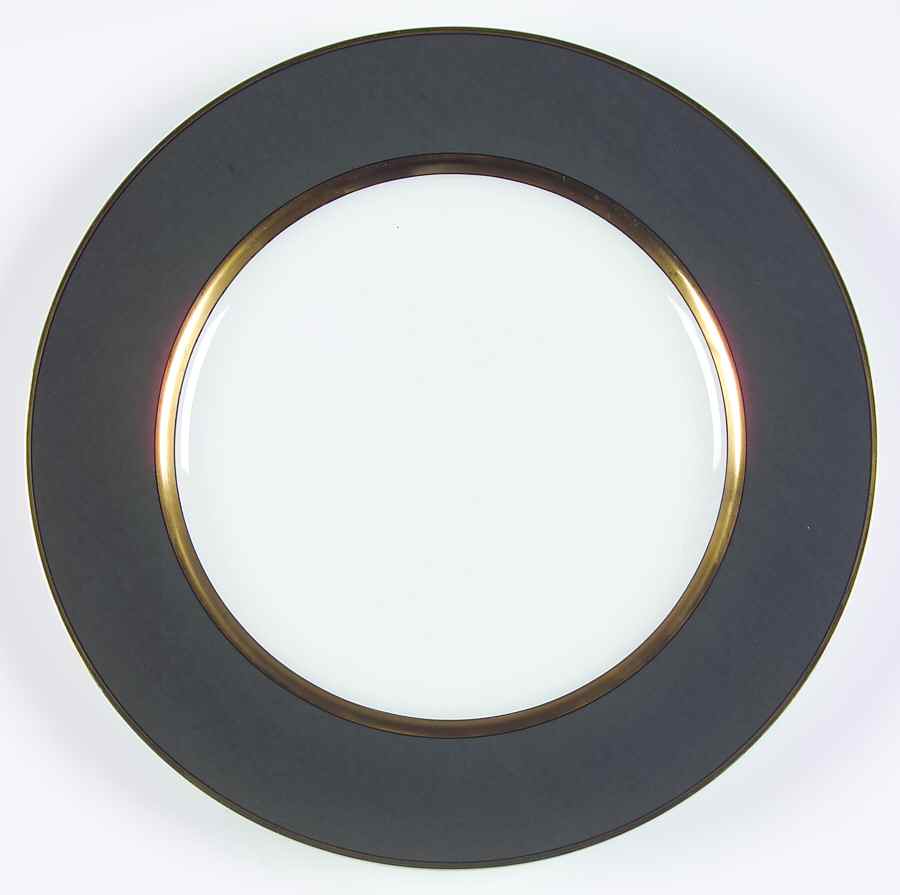 Renaissance Gray Service Plate (Charger) by Fitz and Floyd-1
