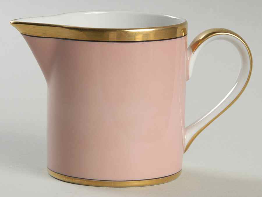Renaissance Peach (Wide Gold Verge Line) Creamer by Fitz and Floyd-1