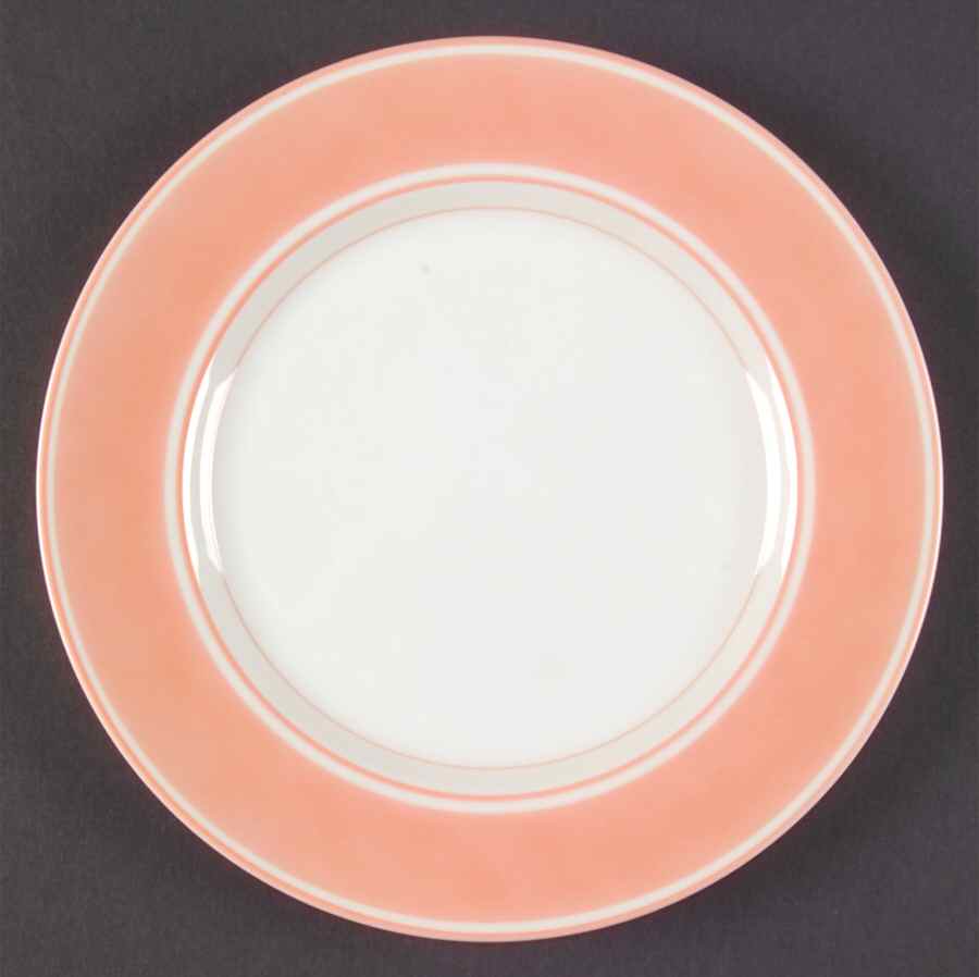 Rondelet Peach (White Background) Salad Plate by Fitz and Floyd-1