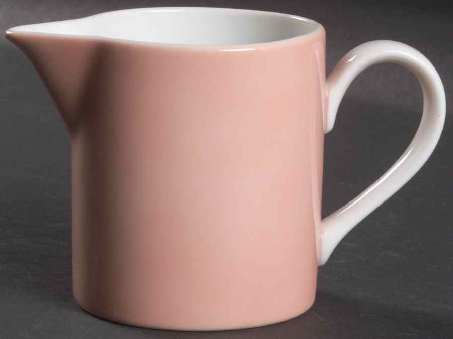 Rondelet Peach (White Background) Creamer by Fitz and Floyd-1