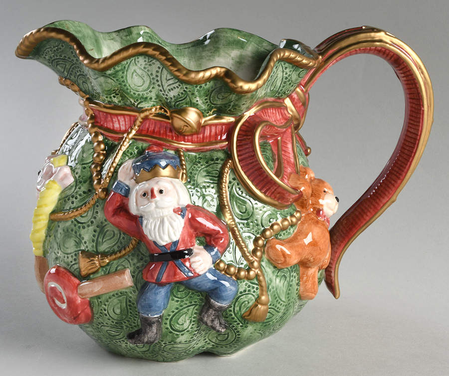 Santa's List 72 Oz Figural Pitcher by Fitz and Floyd-1