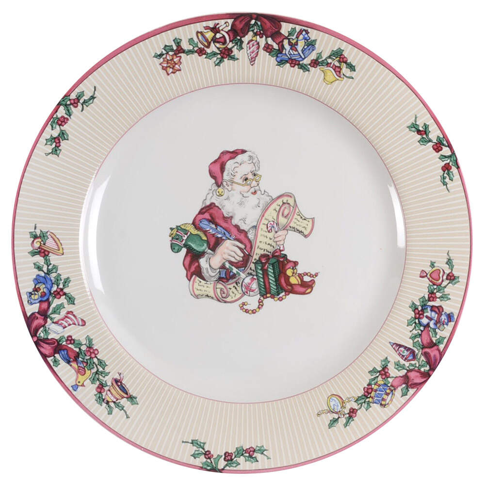 Santa's List Dinner Plate by Fitz and Floyd-1