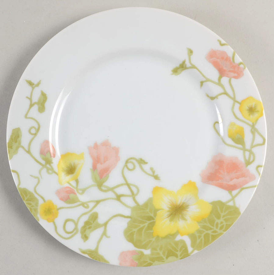 Spring Flower (Cream Background) Salad Plate by Fitz and Floyd-1