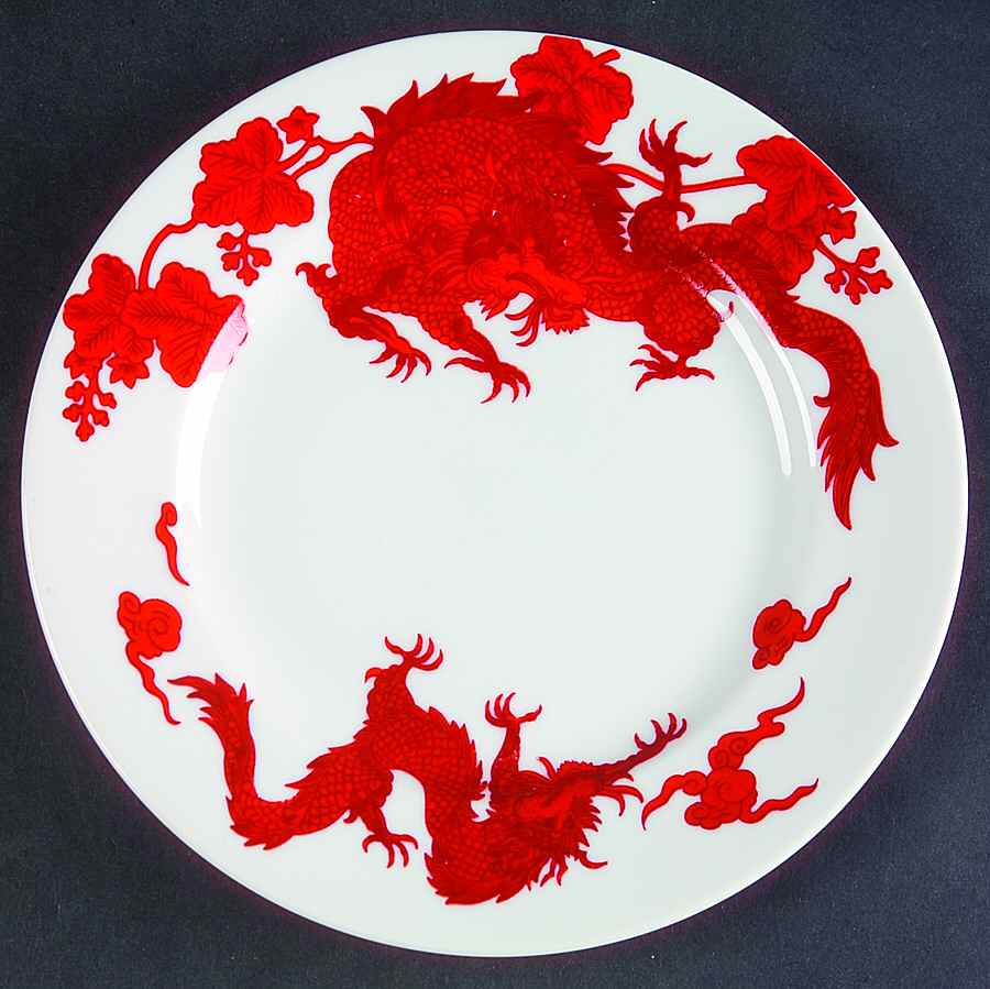 Temple Dragon Salad Plate by Fitz and Floyd-1