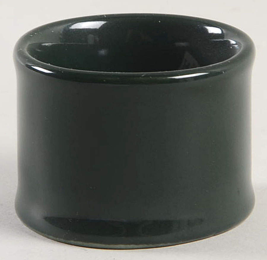 Total Color Hunter Green (Round) Napkin Ring by Fitz and Floyd-1