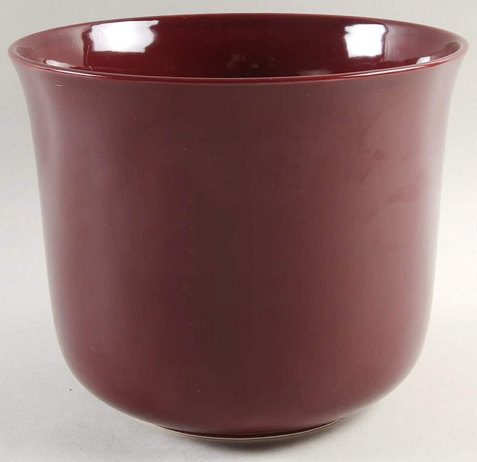 Total Color Plum (Round) 7" Cachepot by Fitz and Floyd-1