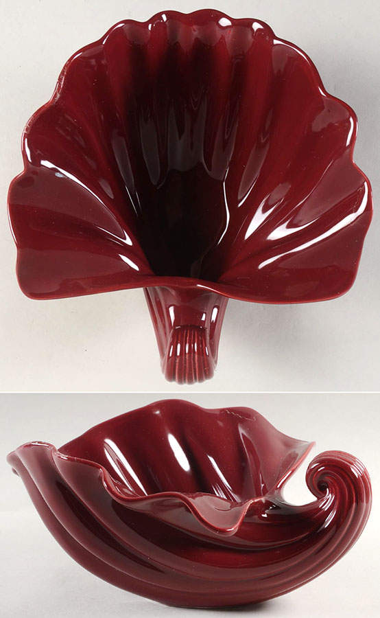 Total Color Plum (Round) 8" Shell Shaped Bowl by Fitz and Floyd-1