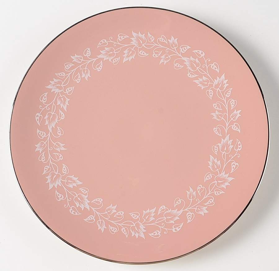 Brocade Rose (Coupe) Salad Plate by Flintridge-1