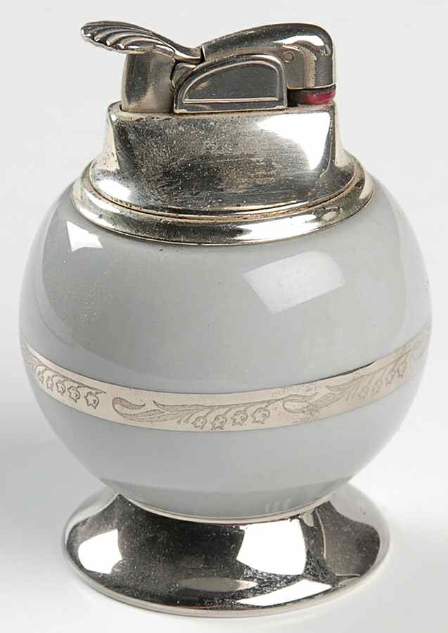 Bridal Wreath Gray Cigarette Lighter by Flintridge-1