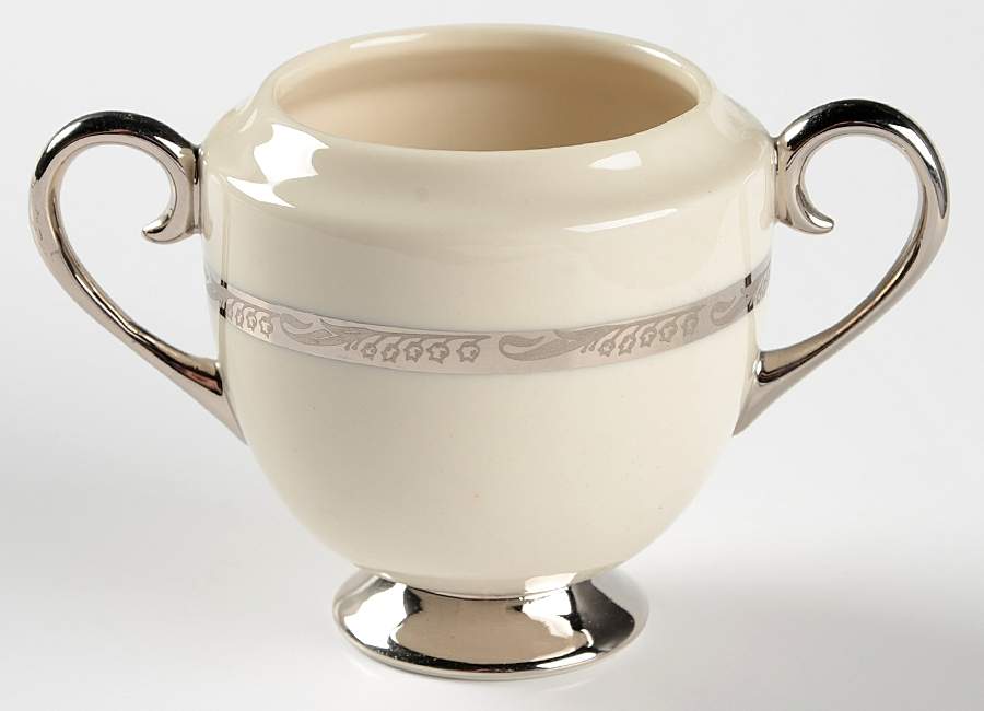 Bridal Wreath No Color Band Sugar Bowl No Lid by Flintridge-1