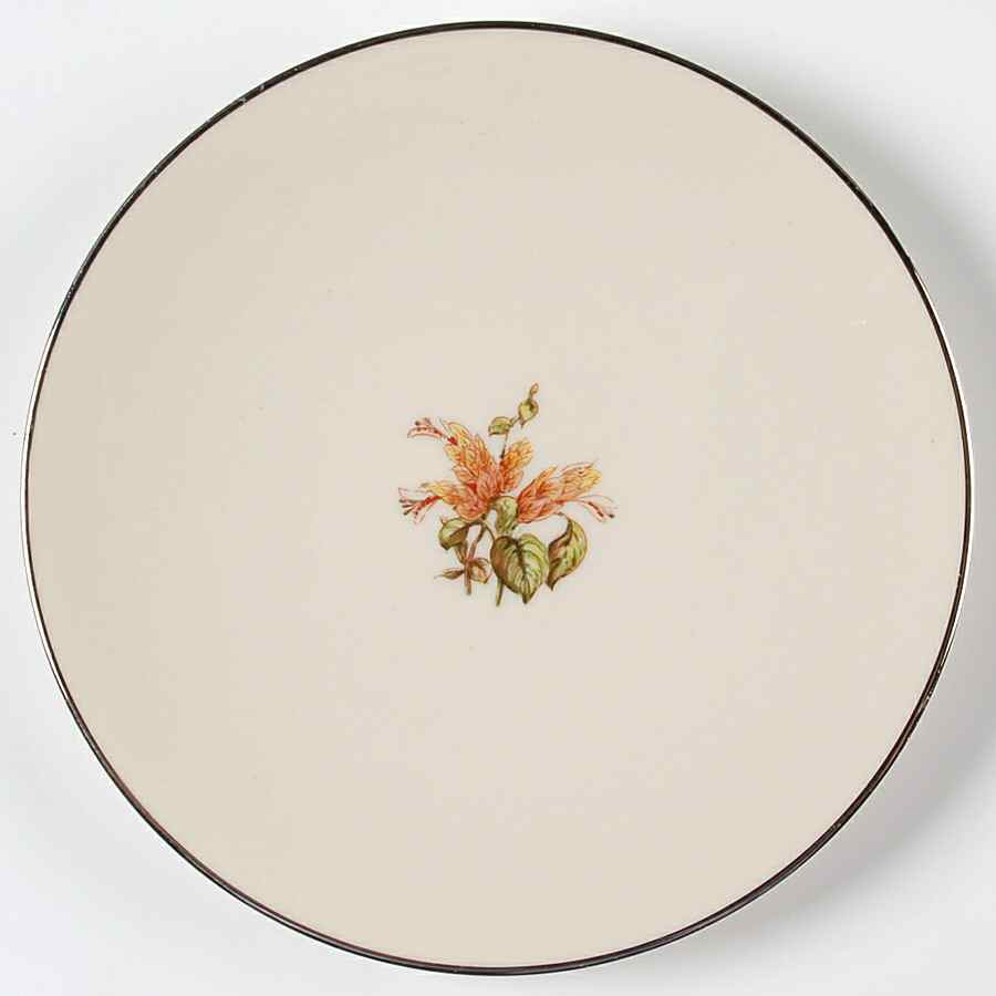 Cambria No Color Band (Platinum Trim) Coupe Bread & Butter Plate by Flintridge-1