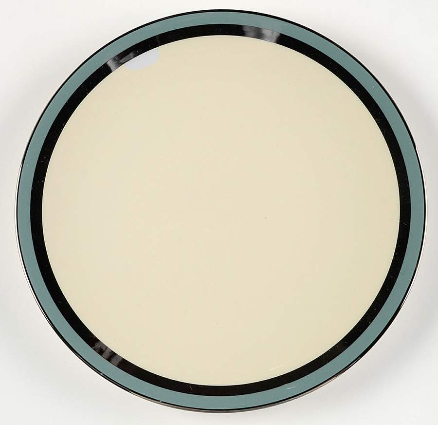 Contessa Peacock Blue (Platinum Trim, Coupe) Salad Plate by Flintridge-1