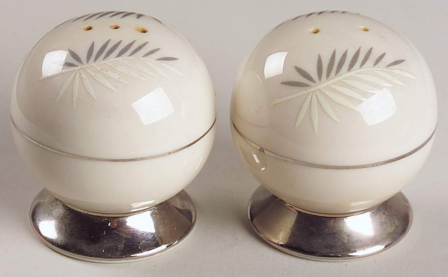 Continental White (Rim) Salt & Pepper Set by Flintridge-1