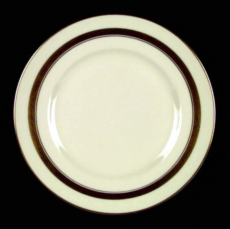 First Lady No Color (Gold Trim, Rim) Salad Plate by Flintridge-1