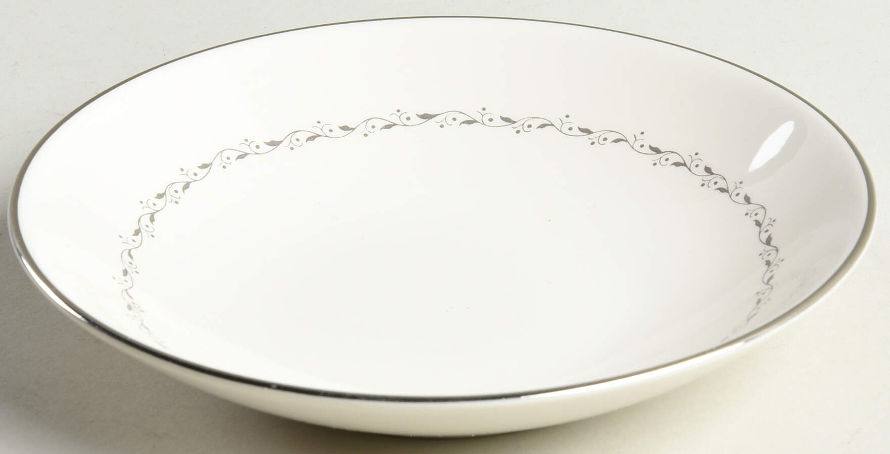 Glendora Grey (Coupe) Fruit/Dessert (Sauce) Bowl by Flintridge-1