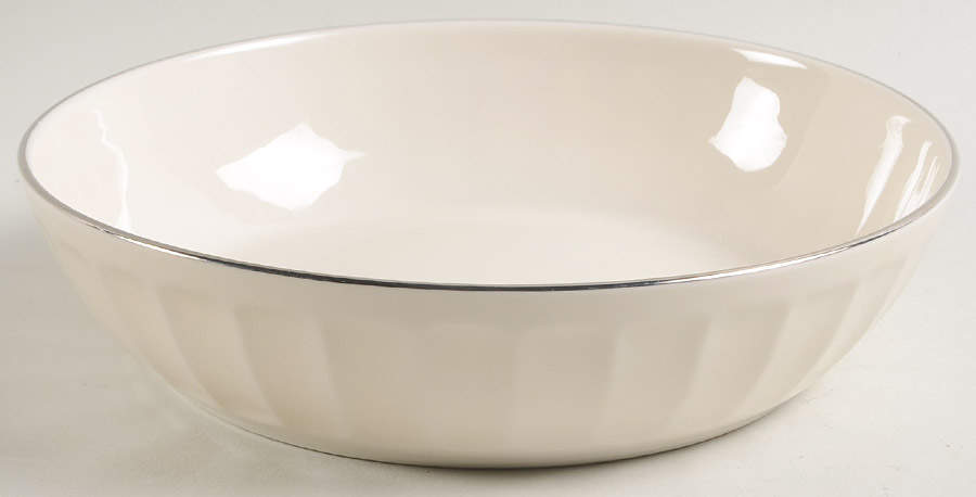 Park Lane (Platinum) 8" Round Vegetable Bowl by Flintridge-1