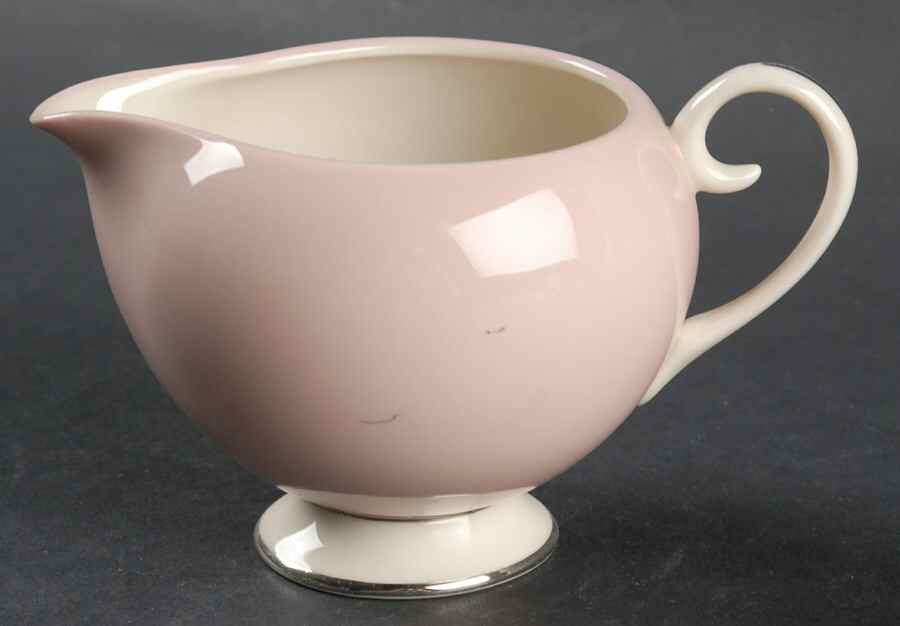 Petal Pink Rose (Rim) Creamer by Flintridge-1