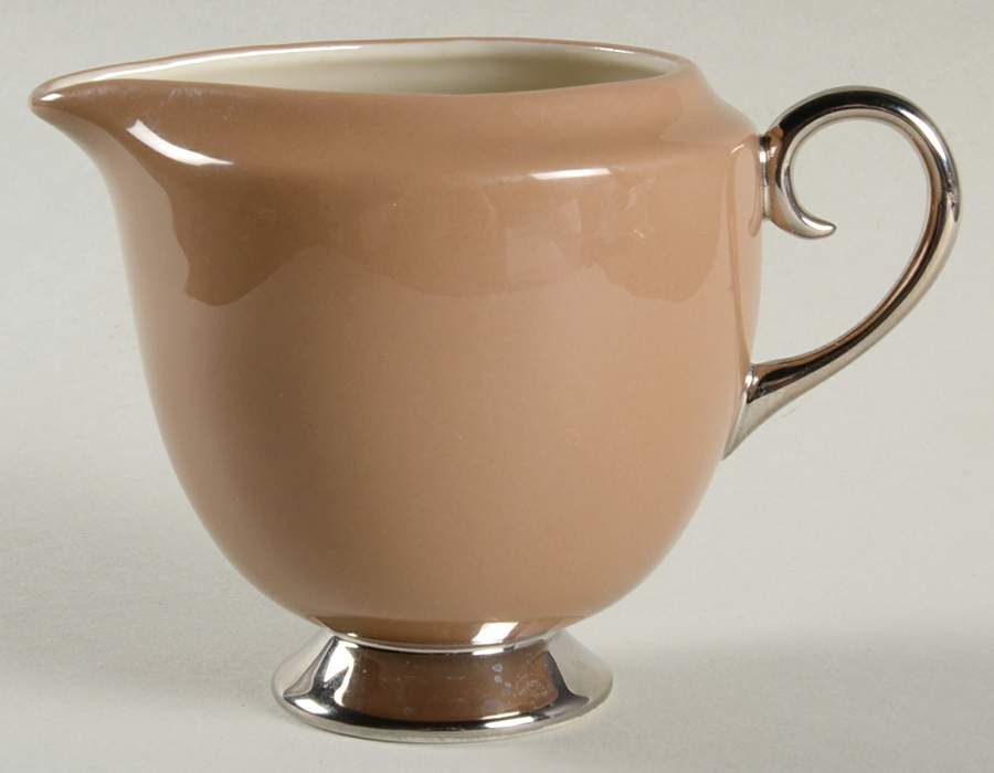 Platinum Cocoa (Rim) Mini Creamer by Flintridge-1