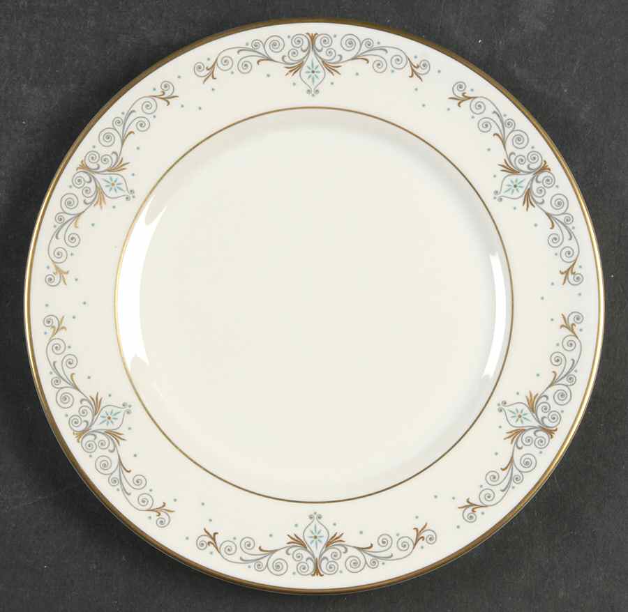 Quaintance (Gold) Bread & Butter Plate by Flintridge-1