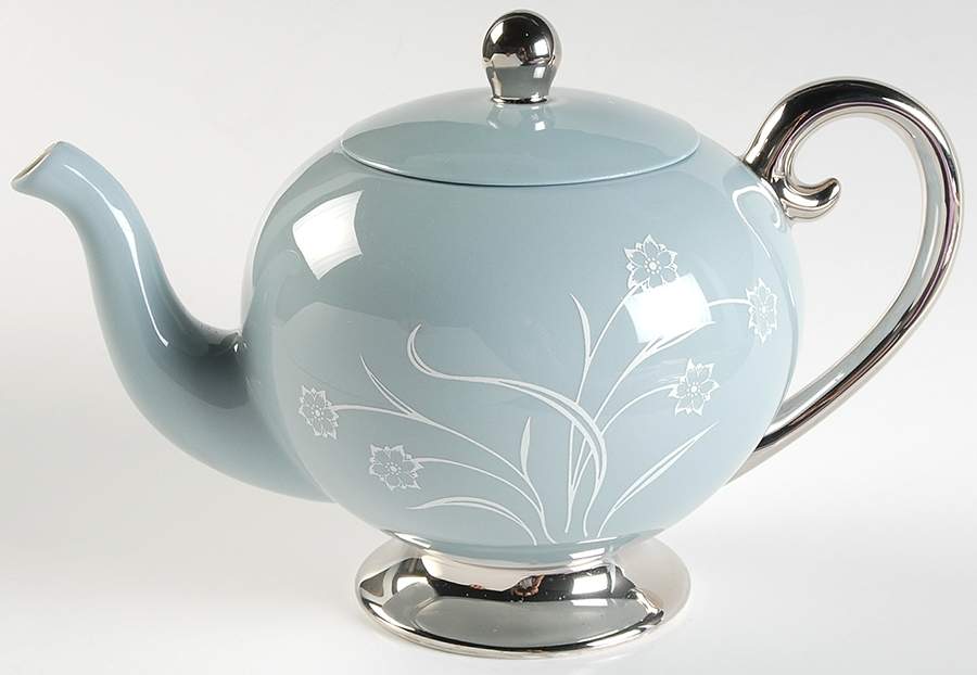 Reverie Strata Blue Teapot & Lid by Flintridge-1