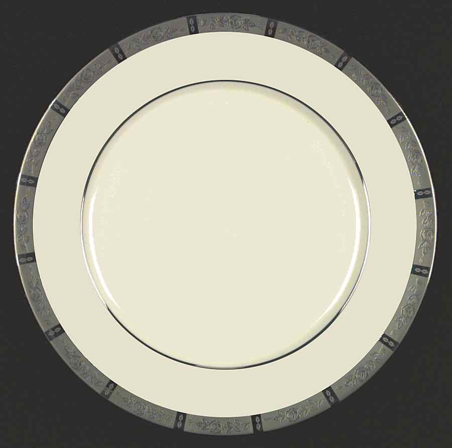 Rose Tapestry No Color Band (Rim&Coupe) Dinner Plate by Flintridge-1