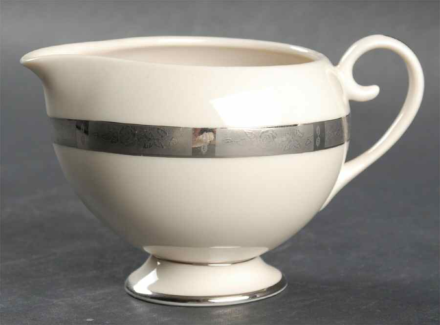 Rose Tapestry No Color Band (Rim&Coupe) Creamer by Flintridge-1