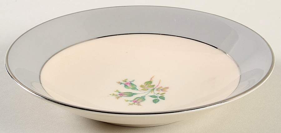 San Marino (Platinum Rim & Coupe) Fruit/Dessert (Sauce) Bowl by Flintridge-1