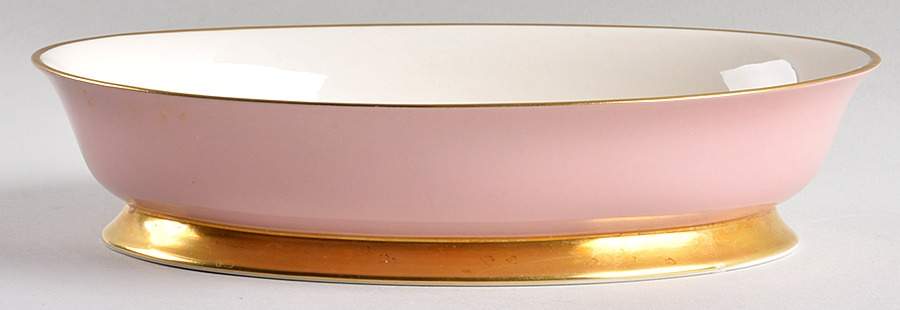 Sylvan-California Coral (Rim) 9" Oval Vegetable Bowl by Flintridge-1