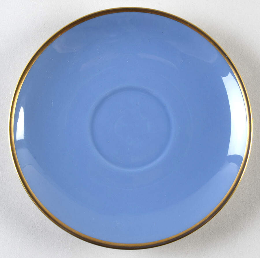 Sylvan-California Dutch Blue (Rim) Saucer by Flintridge-1