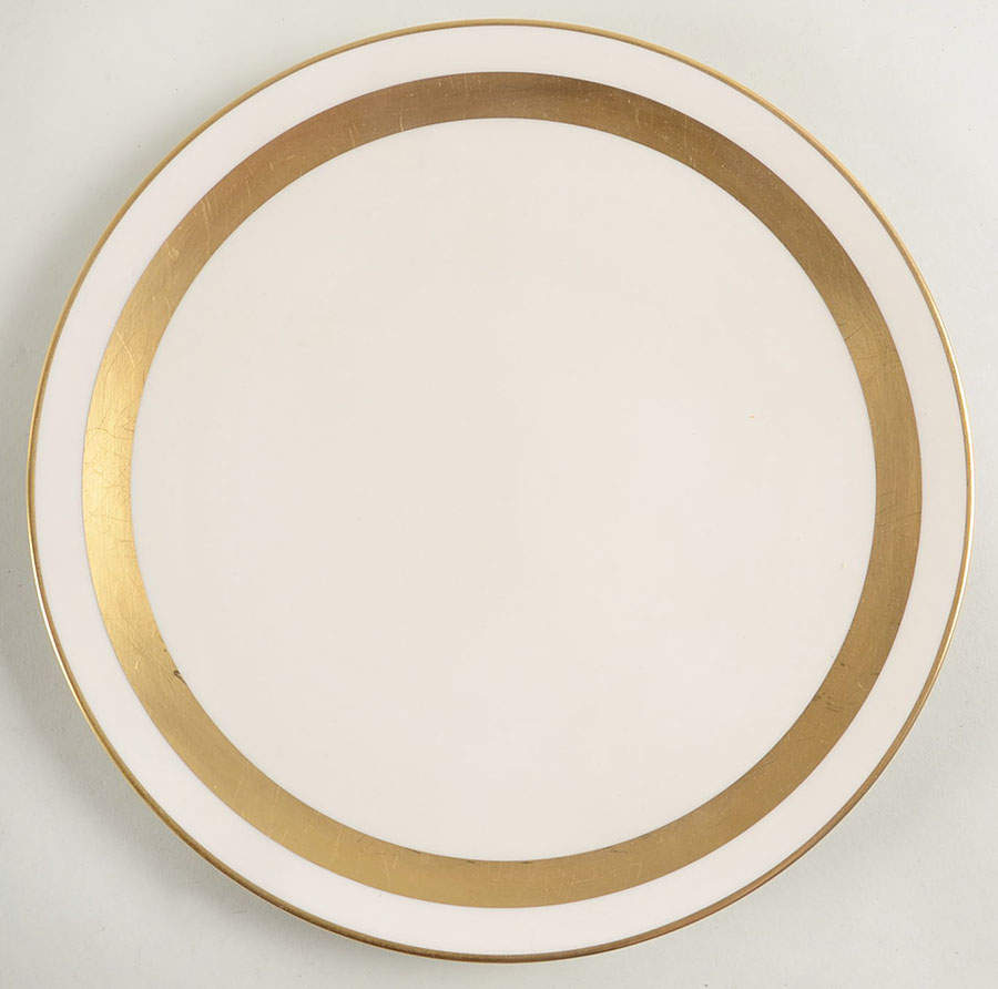 Theme (Wide Gold, Rim & Coupe) Dinner Plate by Flintridge-1