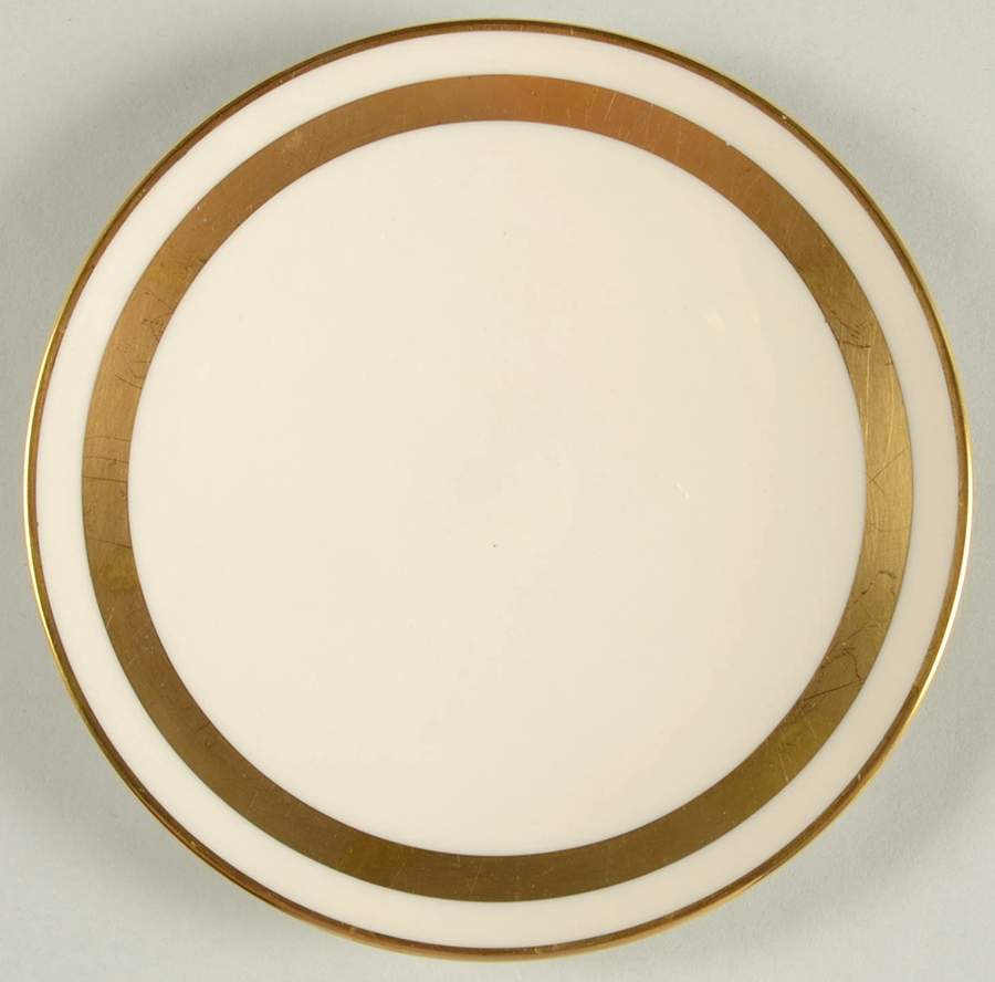 Theme (Wide Gold, Rim & Coupe) Coupe Bread & Butter Plate by Flintridge-1