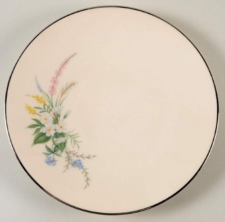 True Love No Color Band (Rim & Coupe) Coupe Bread & Butter Plate by Flintridge-1