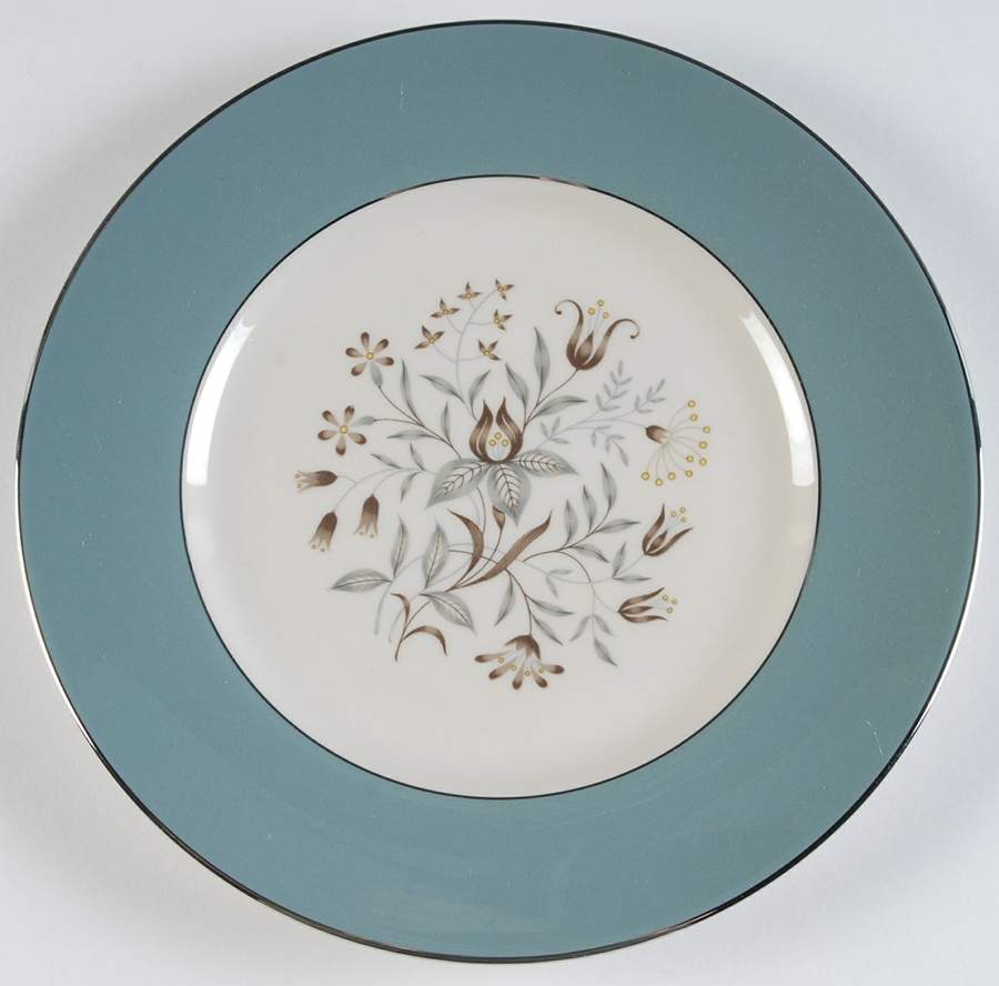 Woodsong Peacock (Rim & Coupe) Salad Plate by Flintridge-1