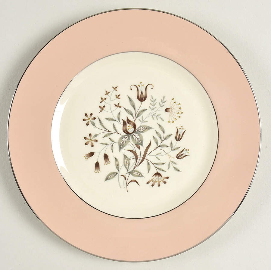 Woodsong Tan (Rim & Coupe) Salad Plate by Flintridge-1