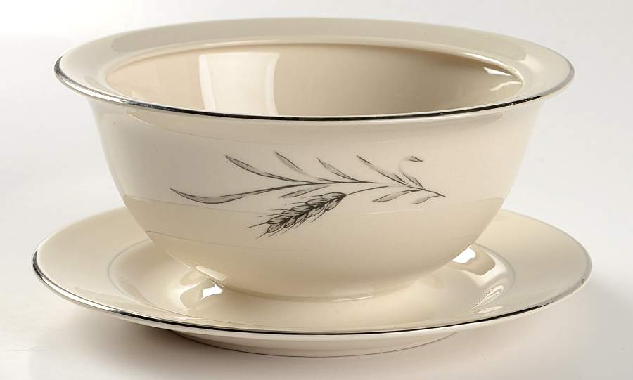 Whispering Wheat Gravy Boat with Attached Underplate by Fleetwood-1