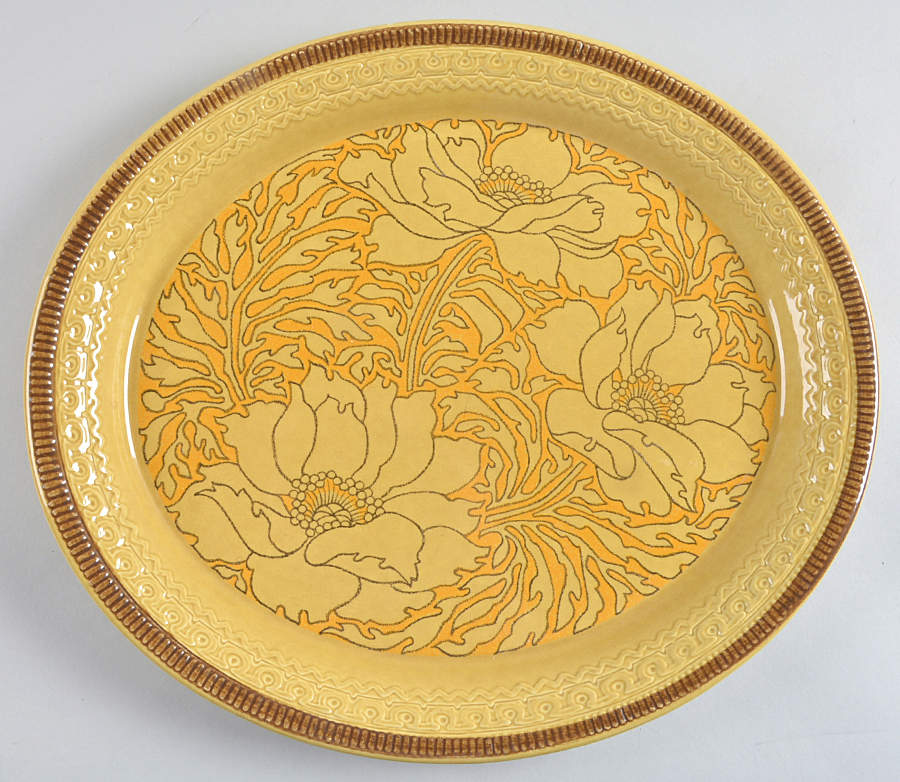 Amapola 14" Oval Serving Platter by Franciscan-1