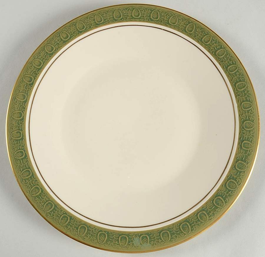 Antique Green Dinner Plate by Franciscan-1