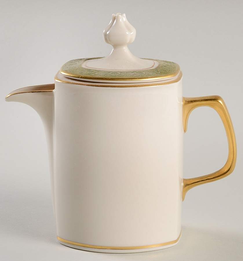 Antique Green Creamer & Lid by Franciscan-1