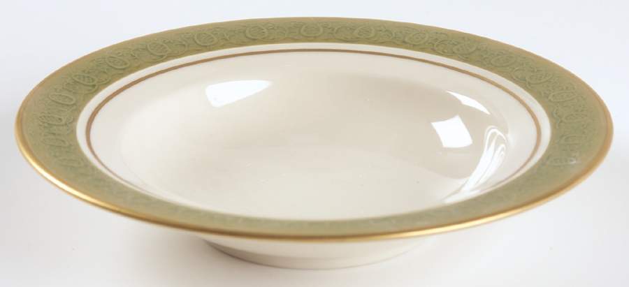 Antique Green Rim Fruit/Dessert (Sauce) Bowl by Franciscan-1