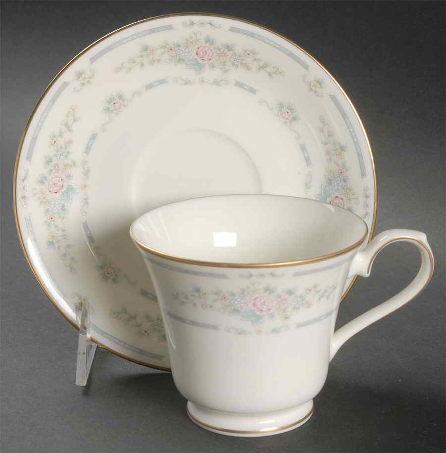 Angelica Footed Cup & Saucer Set by Franciscan-1