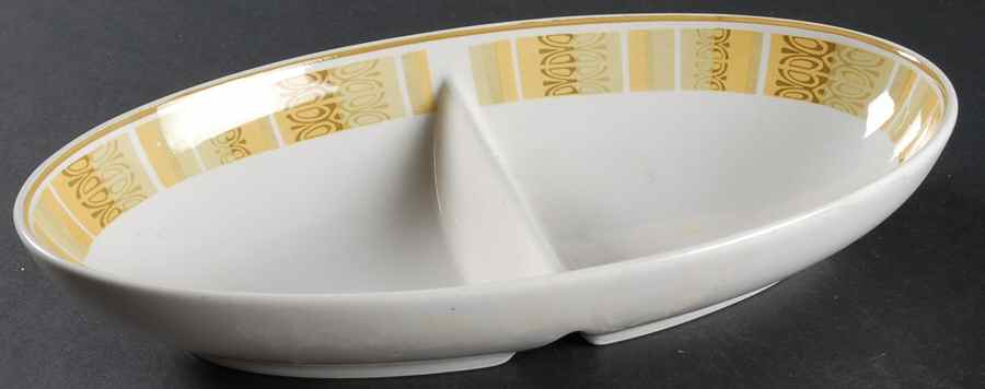 Antigua 11" Oval Divided Vegetable Bowl by Franciscan-1