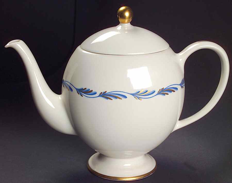 Arcadia Blue Teapot & Lid by Franciscan-1